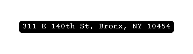 311 E 140th St Bronx NY 10454